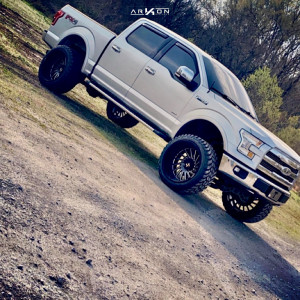 1 2015 F 150 Ford Rough Country Suspension Lift 6in Arkon Off Road Caesar Machined Black