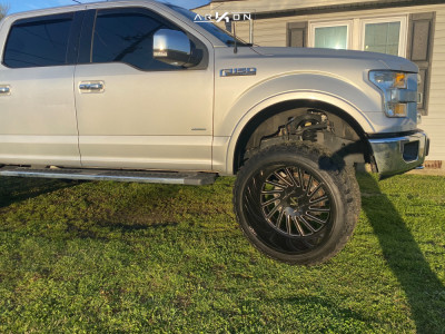 1 2015 F 150 Ford Rough Country Suspension Lift 6in Arkon Off Road Caesar Machined Black