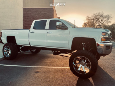 2015 Chevrolet Silverado 3500 HD - 24x14 -81mm - ARKON OFF-ROAD Lincoln - Suspension Lift 12" - 40" x 15.5"