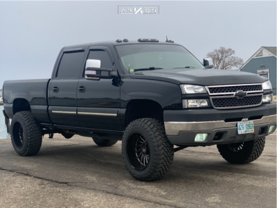 2005 Chevrolet Silverado 2500 HD - 20x12 -51mm - ARKON OFF-ROAD Caesar - Suspension Lift 3" - 35" x 12.5"