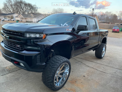 2021 Chevrolet Silverado 1500 - 24x12 -51mm - ARKON OFF-ROAD Lincoln - Suspension Lift 9" - 35" x 13.5"