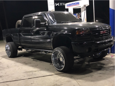 2003 GMC Sierra 2500 HD - 24x14 -81mm - ARKON OFF-ROAD Crown Series Triumph - Suspension Lift 6" - 305/35R24