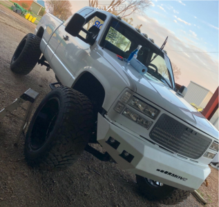 1 1998 K1500 Gmc Rough Country Suspension Lift 6in Body 3in Arkon Off Road Caesar Machined Accents