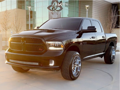 2013 Ram 1500 - 22x12 -51mm - ARKON OFF-ROAD Caesar - Air Suspension - 33" x 12.5"