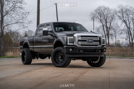2013 Ford F-250 Super Duty - 22x12 -51mm - ARKON OFF-ROAD Caesar - Suspension Lift 3" - 35" x 13.5"
