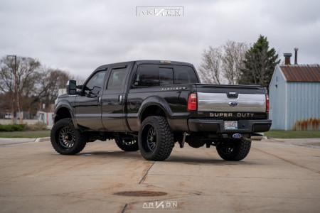1 2013 F 250 Super Duty Ford Rough Country Suspension Lift 3in Arkon Off Road Caesar Black