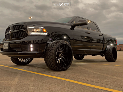 1 2014 1500 Ram Wicked Suspension Lift 3in Arkon Off Road Mandela Black