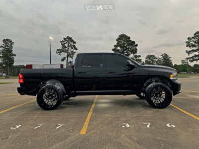 1 2014 1500 Ram Wicked Suspension Lift 3in Arkon Off Road Mandela Black