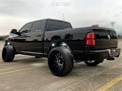 1 2014 1500 Ram Wicked Suspension Lift 3in Arkon Off Road Mandela Black
