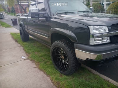 2005 Chevrolet Silverado 1500 - 22x12 -51mm - ARKON OFF-ROAD Mandela - Suspension Lift 2.5" - 33" x 12.5"
