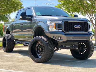 2019 Ford F-150 - 24x14 -81mm - ARKON OFF-ROAD Crown Series Triumph - Suspension Lift 9.5" - 375/40R24