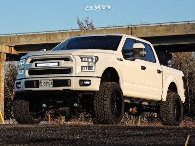 1 2015 F 150 Ford Readylift Suspension Lift 7in Arkon Off Road Caesar Machined Black