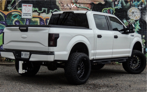 1 2015 F 150 Ford Readylift Suspension Lift 7in Arkon Off Road Caesar Machined Black