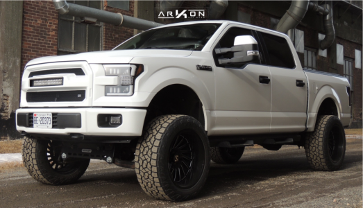 1 2015 F 150 Ford Readylift Suspension Lift 7in Arkon Off Road Caesar Machined Black