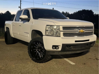 2012 Chevrolet Silverado 1500 - 22x12 -51mm - ARKON OFF-ROAD Mandela - Suspension Lift 3.5" - 33" x 12.5"