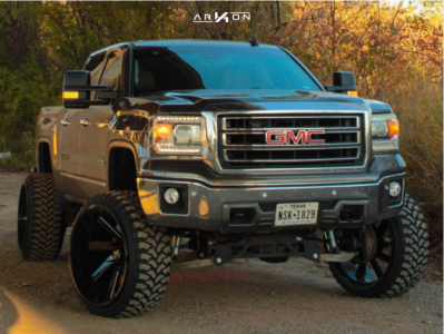1 2015 Sierra 1500 Gmc Superlift Suspension Lift 8in Arkon Off Road Lincoln Machined Black