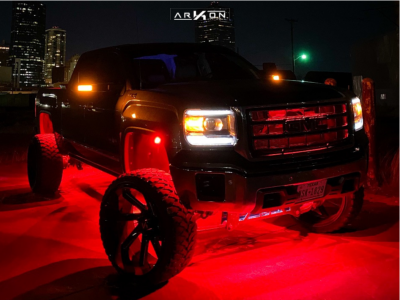 1 2015 Sierra 1500 Gmc Superlift Suspension Lift 8in Arkon Off Road Lincoln Machined Black