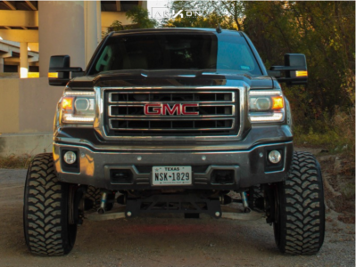 1 2015 Sierra 1500 Gmc Superlift Suspension Lift 8in Arkon Off Road Lincoln Machined Black