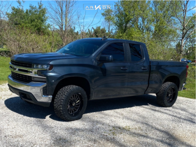 1 2019 Silverado 1500 Chevrolet Motofab Suspension Lift 25in Arkon Off Road Caesar Black