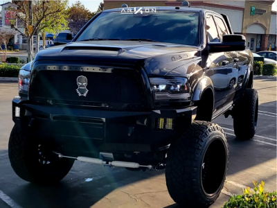 1 2016 2500 Ram Mcgaughys Suspension Lift 8in Arkon Off Road Crown Series Triumph Black