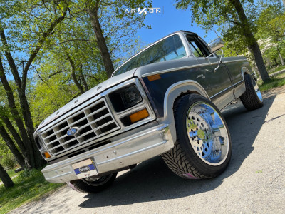 1981 Ford F-150 - 22x12 -51mm - ARKON OFF-ROAD Crown Series Triumph - Stock Suspension - 305/45R22