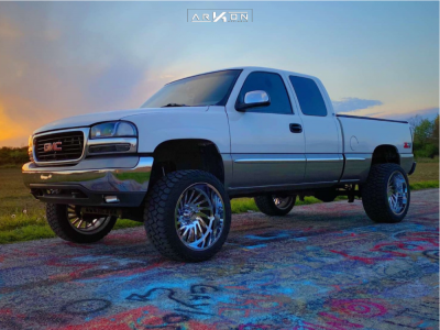 2000 GMC Sierra 1500 - 22x12 -51mm - ARKON OFF-ROAD Caesar - Suspension Lift 6" - 33" x 12.5"