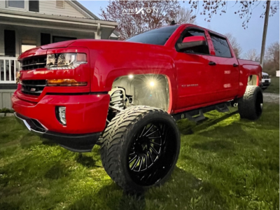 2016 Chevrolet Silverado 1500 - 24x14 -81mm - ARKON OFF-ROAD Caesar - Suspension Lift 9" - 35" x 13.5"