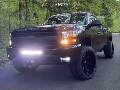 2011 Chevrolet Silverado 1500 - 22x12 -51mm - ARKON OFF-ROAD Lincoln - Suspension Lift 3.5" - 33" x 12.5"