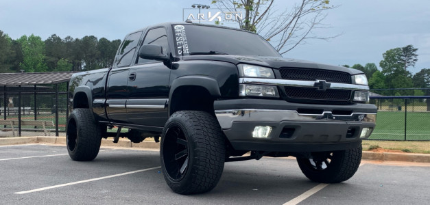 2005 Chevrolet Silverado 1500 - 22x14 -81mm - ARKON OFF-ROAD Lincoln - Suspension Lift 6.5" - 225/50R22