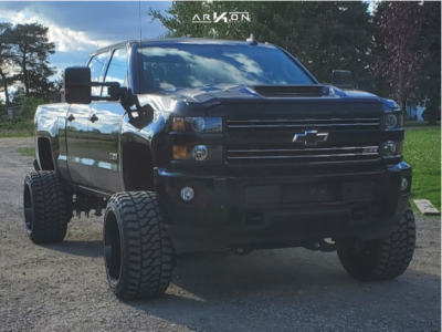 2019 Chevrolet Silverado 2500 HD - 22x14 -81mm - ARKON OFF-ROAD Alexander - Suspension Lift 6" - 33" x 14.5"