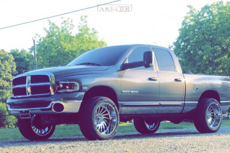 2004 Dodge Ram 1500 - 22x12 -51mm - ARKON OFF-ROAD Caesar - Leveling Kit - 33" x 12.5"