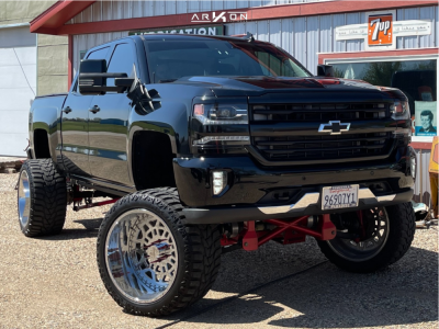 2016 Chevrolet Silverado 1500 - 24x14 -81mm - ARKON OFF-ROAD Crown Series Triumph - Suspension Lift 12" - 36" x 14.5"