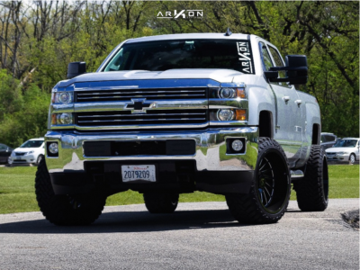 1 2016 Silverado 2500 Hd Chevrolet Rough Country Leveling Kit Arkon Off Road Caesar Machined Black
