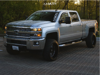 1 2016 Silverado 2500 Hd Chevrolet Rough Country Leveling Kit Arkon Off Road Caesar Machined Black