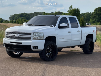 2012 Chevrolet Silverado 1500 - 22x12 -51mm - ARKON OFF-ROAD Mandela - Suspension Lift 3.5" - 33" x 12.5"