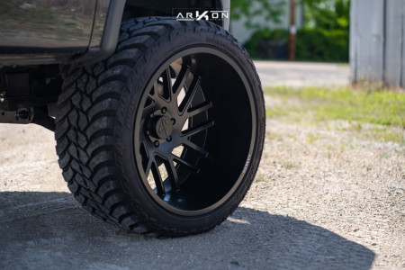 1 2014 F 150 Ford Rough Country Suspension Lift 6in Arkon Off Road Mandela Black