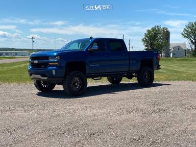 1 2017 Silverado 1500 Chevrolet Readylift Suspension Lift 9in Arkon Off Road Alexander Machined Accents