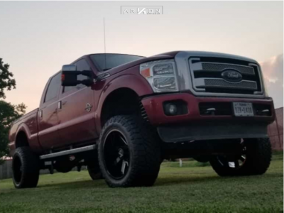2015 Ford F-250 Super Duty - 22x12 -51mm - ARKON OFF-ROAD Lincoln - Suspension Lift 6" - 37" x 13.5"