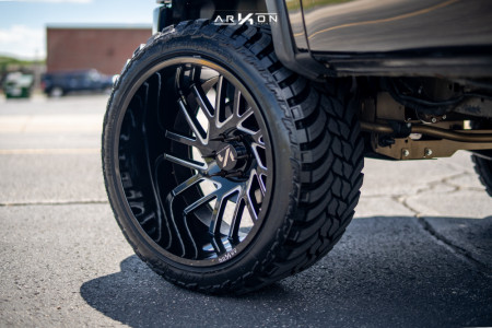 1 2014 F 150 Ford Rough Country Suspension Lift 6in Arkon Off Road Mandela Machined Black