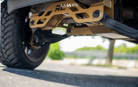 1 2014 F 150 Ford Rough Country Suspension Lift 6in Arkon Off Road Mandela Machined Black