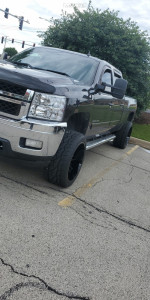 2011 Chevrolet Silverado 2500 HD - 22x12 -51mm - ARKON OFF-ROAD DaVinci - Leveling Kit - 305/40R22