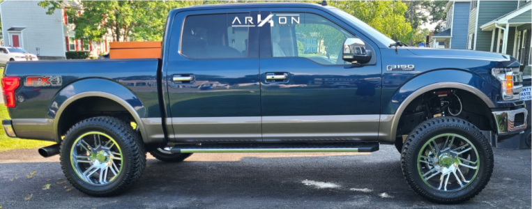 2019 Ford F-150 - 22x10 -25mm - ARKON OFF-ROAD DaVinci - Suspension Lift 6" - 35" x 12.5"