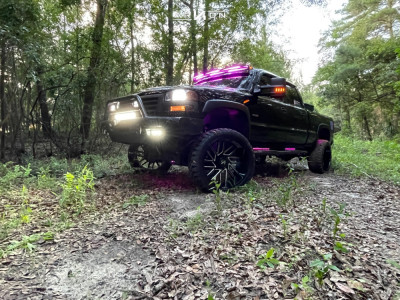 1 2004 Sierra 2500 Hd Gmc Rough Country Suspension Lift 7in Arkon Off Road Mandela Machined Black