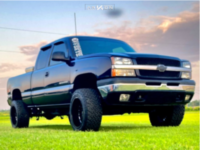 2005 Chevrolet Silverado 1500 - 20x12 -51mm - ARKON OFF-ROAD Alexander - Suspension Lift 7.5" - 33" x 12.5"