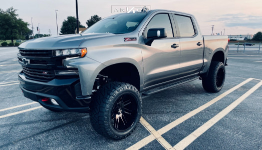 1 2021 Silverado 1500 Chevrolet Rough Country Suspension Lift 6in Arkon Off Road Davinci Black