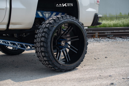 1 2014 Silverado 1500 Chevrolet Cognito Suspension Lift 12in Arkon Off Road Davinci Black