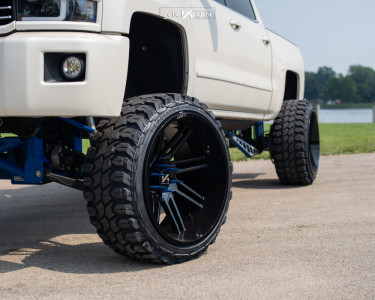 1 2014 Silverado 1500 Chevrolet Cognito Suspension Lift 12in Arkon Off Road Davinci Black