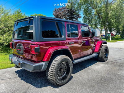 1 2021 Wrangler Jeep Sahara 4xe Stock Air Suspension Arkon Off Road Crown Series Triumph Black