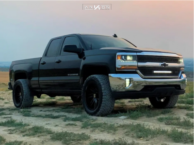 1 2019 Silverado 1500 Ld Chevrolet Rough Country Suspension Lift 35in Arkon Off Road Davinci Black