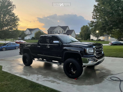 2016 GMC Sierra 1500 - 20x12 -51mm - ARKON OFF-ROAD DaVinci - Suspension Lift 6" - 35" x 12.5"